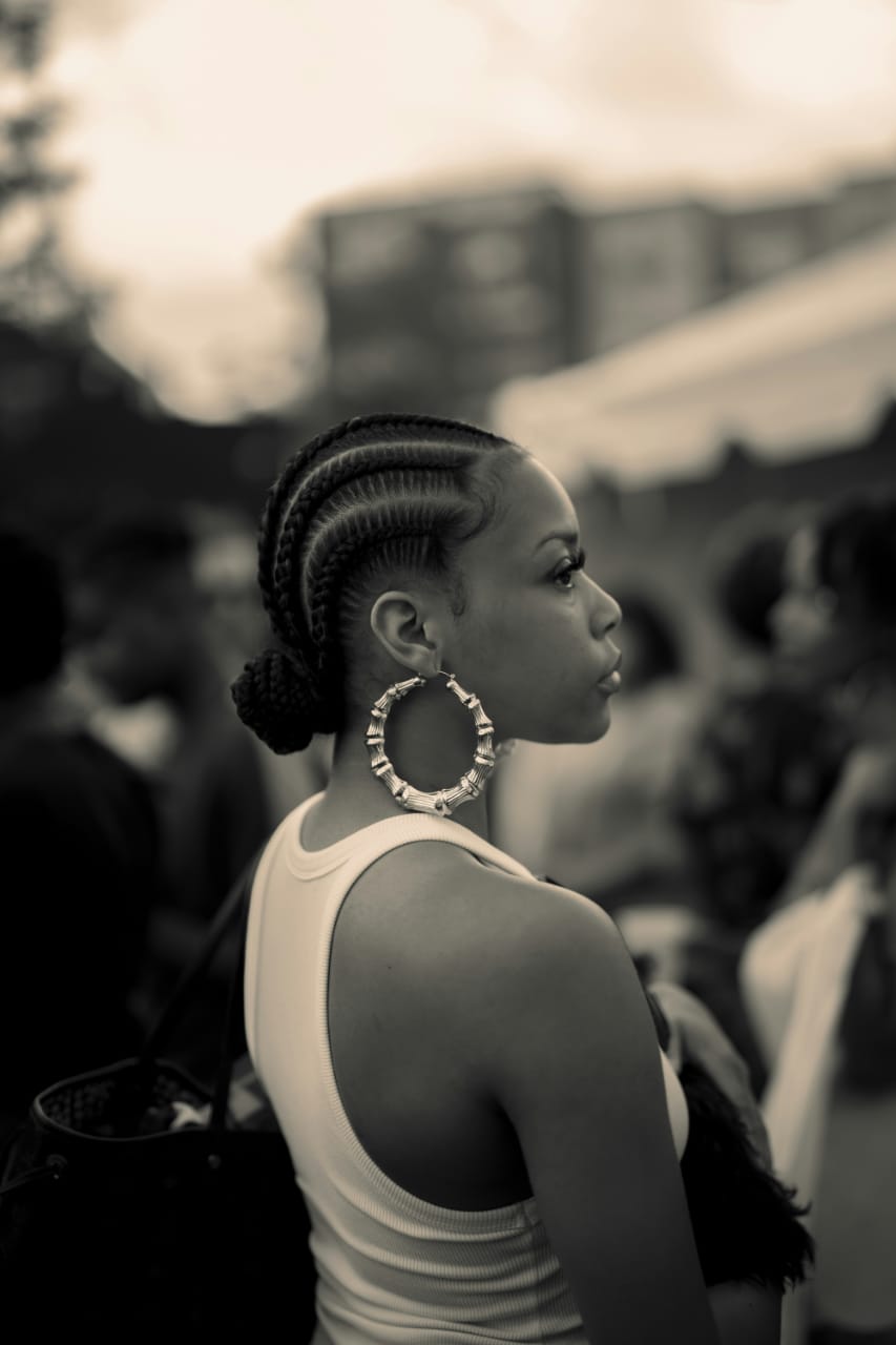 Type 3 hair texture example showing curly hair with defined curls and lots of volume.